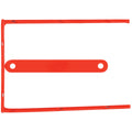 Aktenbinder D-Clip, 8cm, 100 Stück, rot Q-CONNECT KF02281 Q-CONNECT KF02281 100ST
