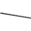 Plastik-Binderücken, 12 mm, für 95 Blatt, schwarz, 100 Stück