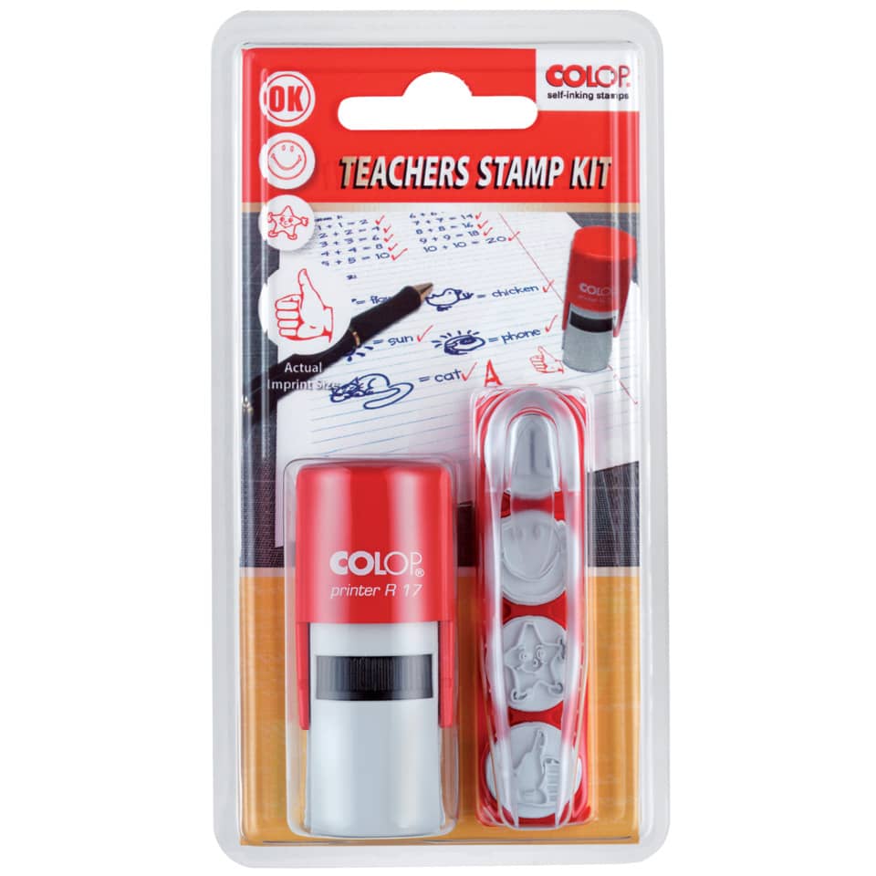 Printer R17, Mini Teacher Kit COLOP 127936 COLOP 127936 mit 4 Stempelplatten