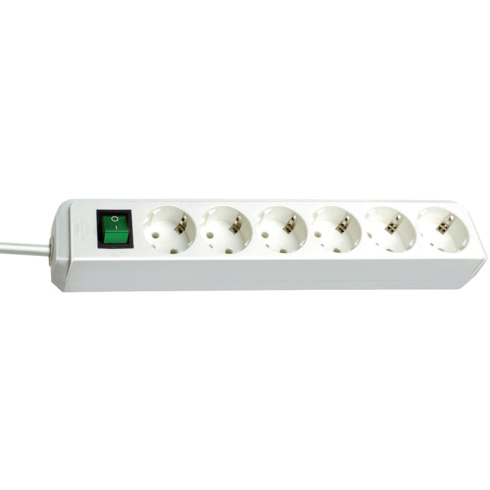 Eco-Line Steckdosenleiste 6-fach 1,5m weiß BRENNENSTUHL 1159520015 BRENNENSTUHL 1159520015 m.Schalter