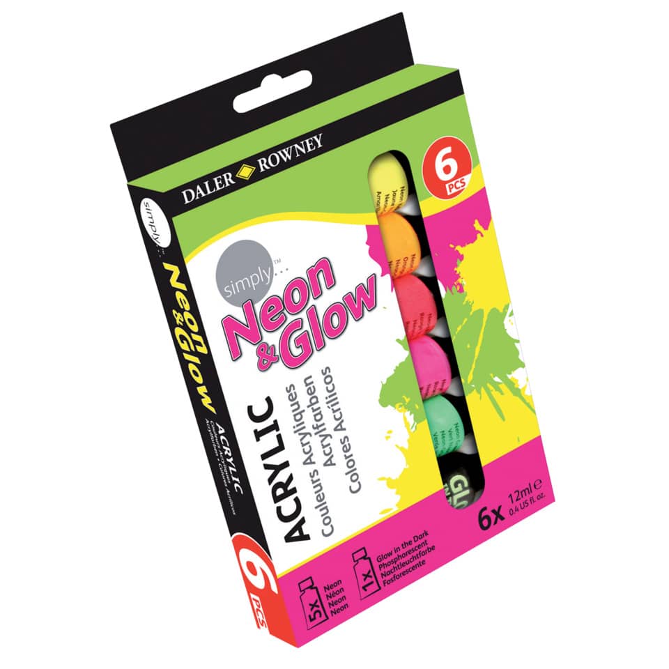 Acrylfarbe Set 6 Stück  /86670081 12ml DALER ROWNEY D126500306 NERCHAU D126500306/86670081 12ml