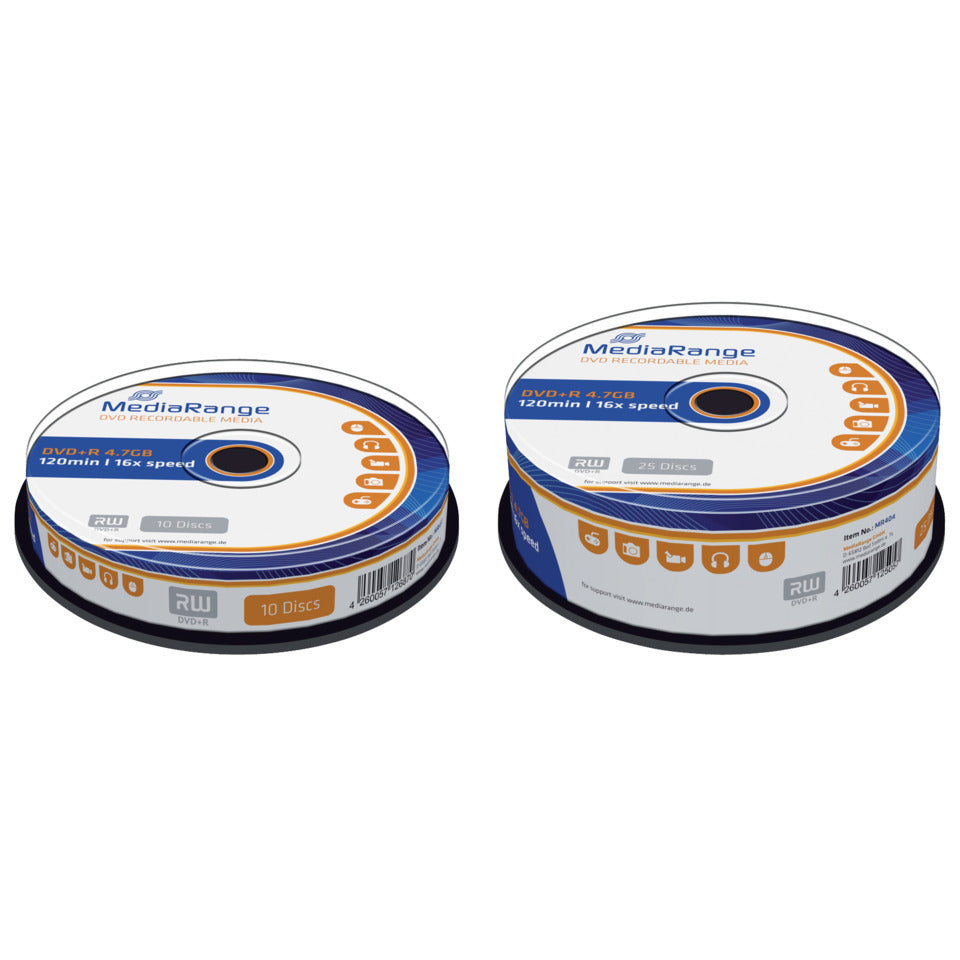 DVD+R 25erSpindel   4,7Gb120mi MEDIARANGE MR404 MEDIARANGE MR404 4,7Gb120mi