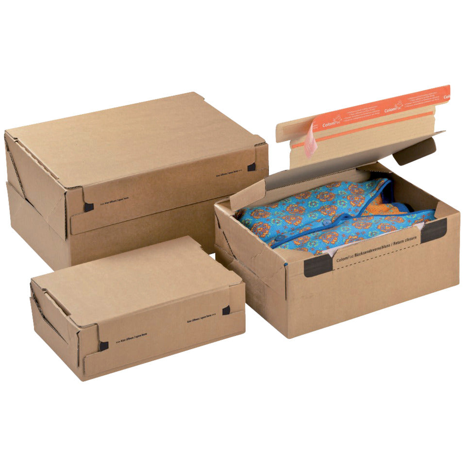 Versandkarton Return® Box L, 350x250x150mm, braun COLOMPAC 30000282 COLOMPAC 30000282 A4+350x250x150