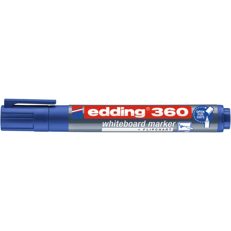 Boardmarker 360, 1,5-3mm, Rundspitze, blau EDDING 4-360003 EDDING 4-360003 cap off