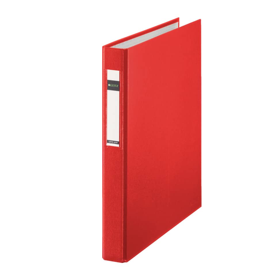 Ringbuch Standard, A4, PP, 2 Ringe, 25 mm, rot LEITZ 4210-00-25 LEITZ 4210-00-25  25mm  2Ringe