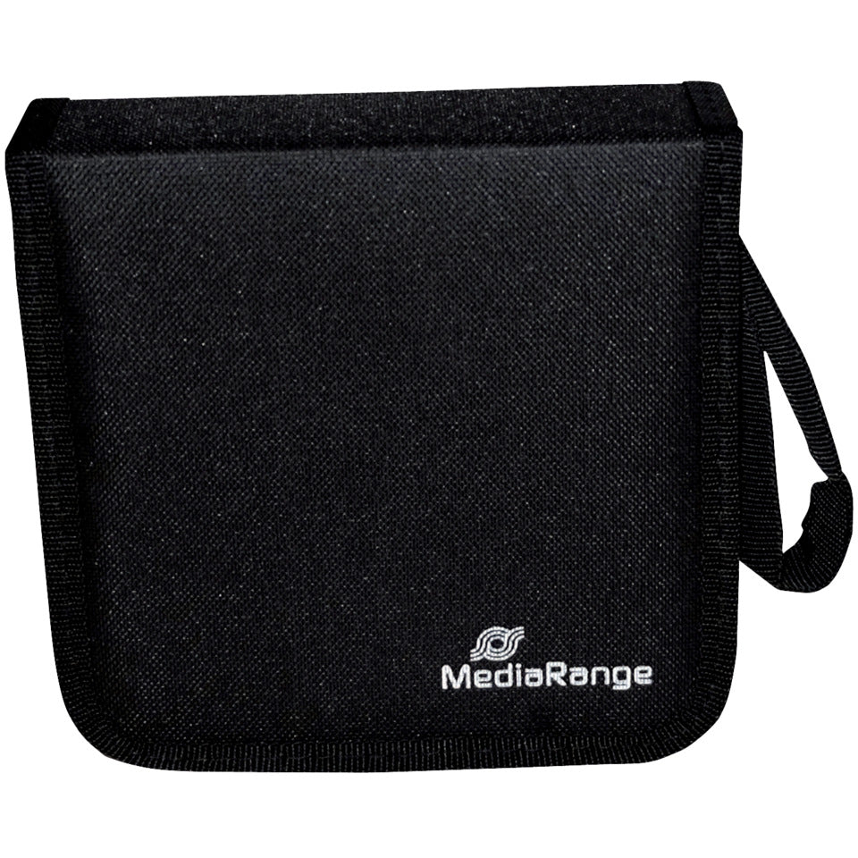 CD-Mappe 24CDs schwarz   Nylon MEDIARANGE BOX50 MEDIARANGE BOX50 Nylon