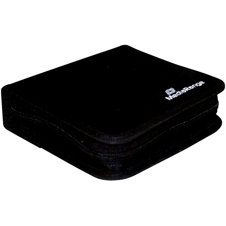 CD-Mappe 24CDs schwarz   Nylon MEDIARANGE BOX50 MEDIARANGE BOX50 Nylon