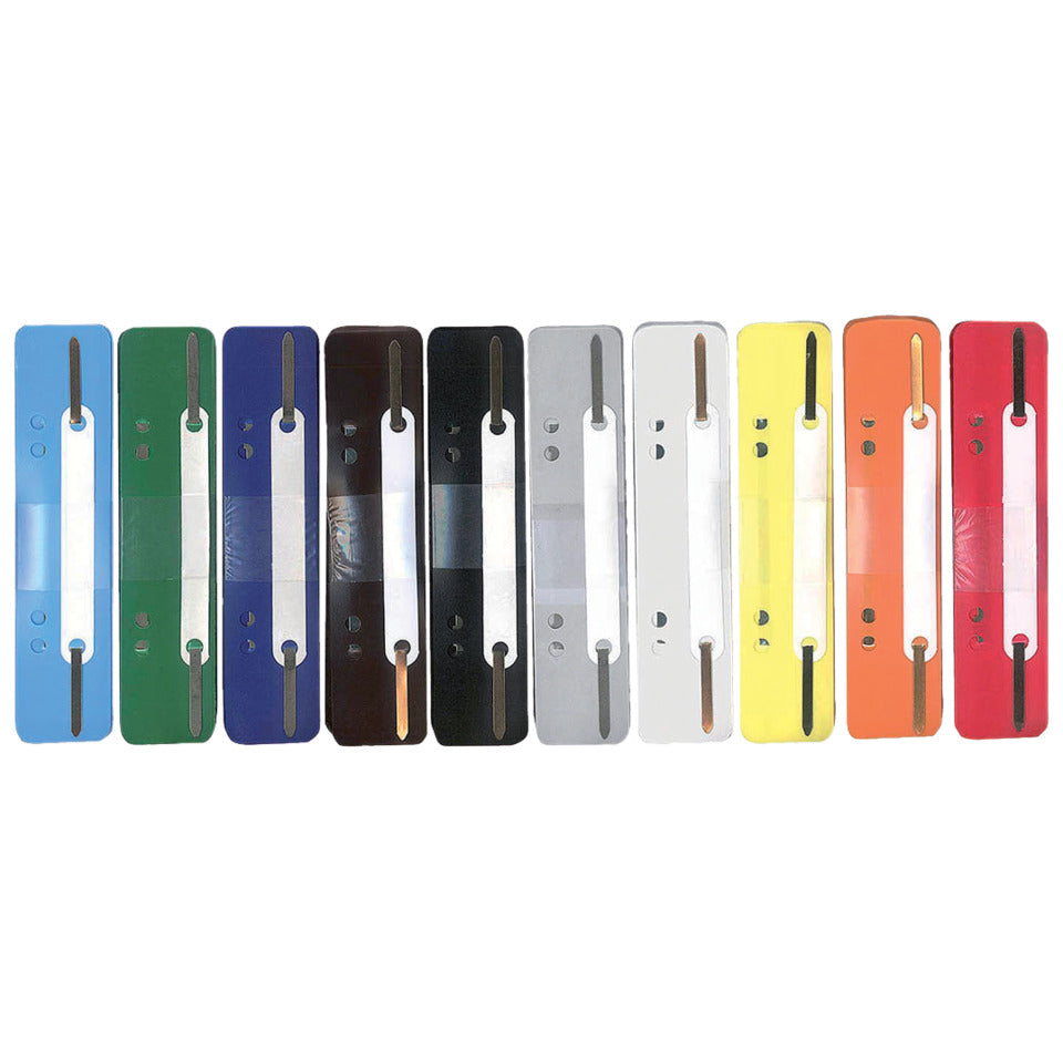 Heftstreifen mit Plastikdeckleiste, 34 x 150 mm, PP, 250 Stück, sortiert Q-CONNECT 2102502011 Q-CONNECT 2102502011 Plastikdeckleiste