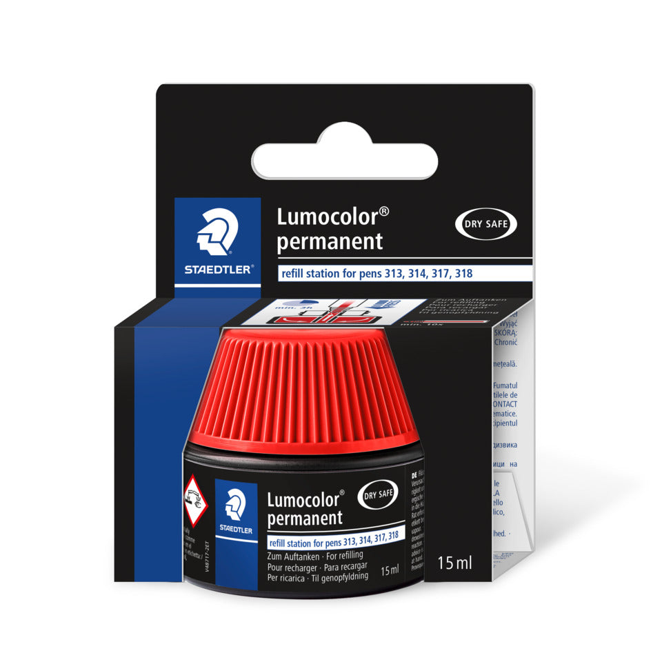 Tankstelle für Lumocolor® refill station für permanent Universalstifte, 15 ml, rot STAEDTLER 487 17-2 STAEDTLER 48717-2