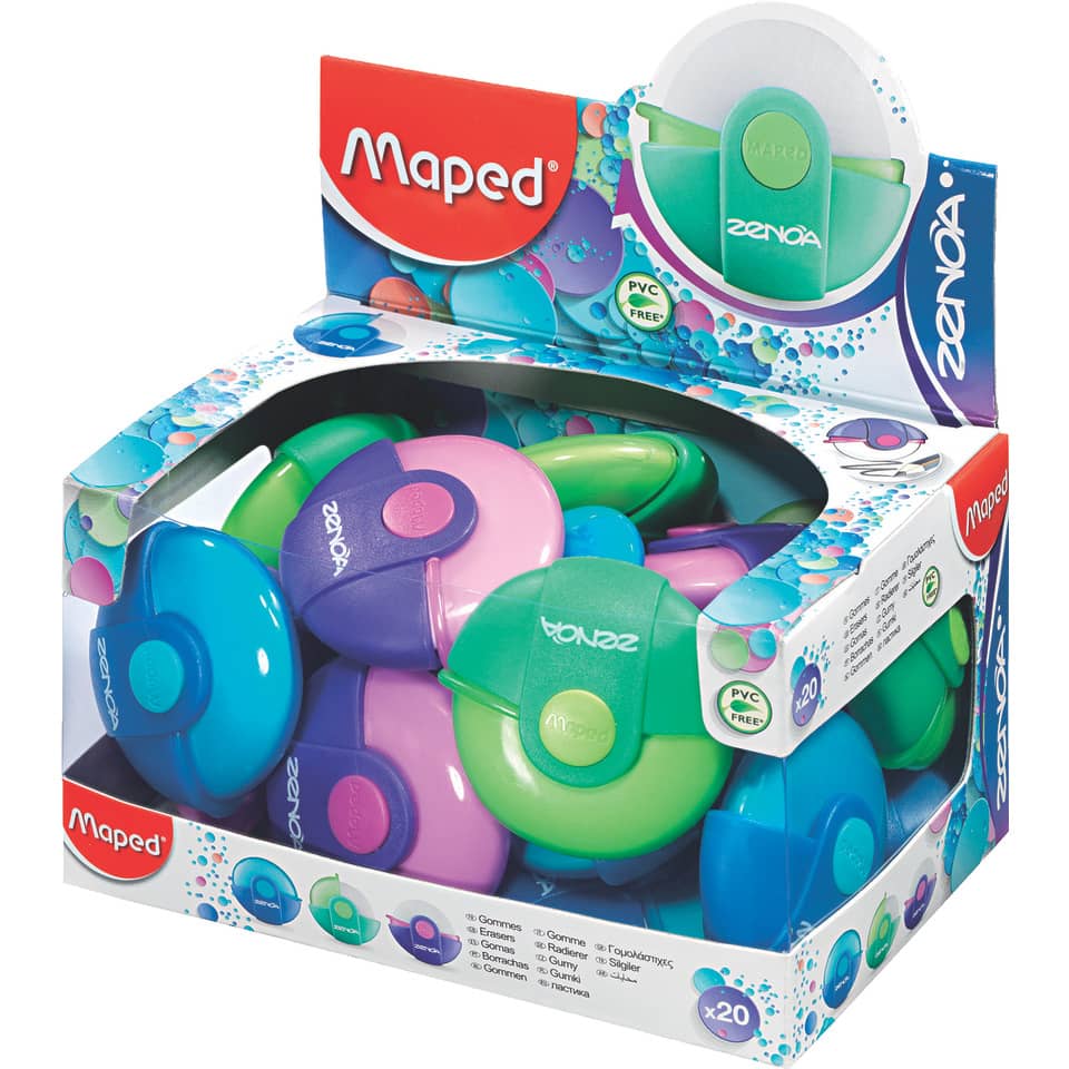 Radierer Zenoa mit Hülle, sortiert MAPED M511320 MAPED 511320