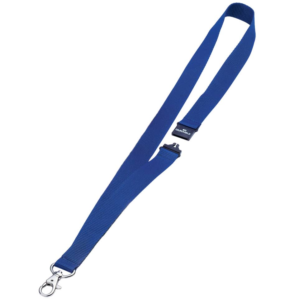 Textilband mit Sicherheitsverschluss, 20mmx44cm, 10 Stück, dunkelblau DURABLE 8137 07 DURABLE 8137 07 20mm-44cm