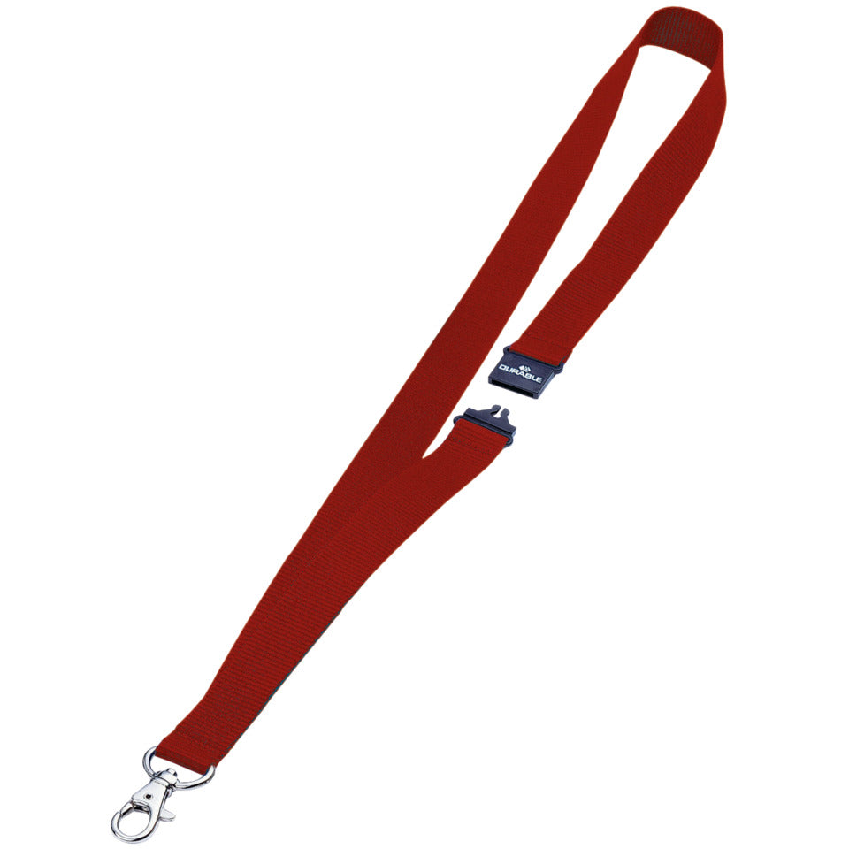 Textilband mit Sicherheitsverschluss, 20mmx44cm, 10 Stück, rot DURABLE 8137 03 DURABLE 8137 03 20mm-44cm