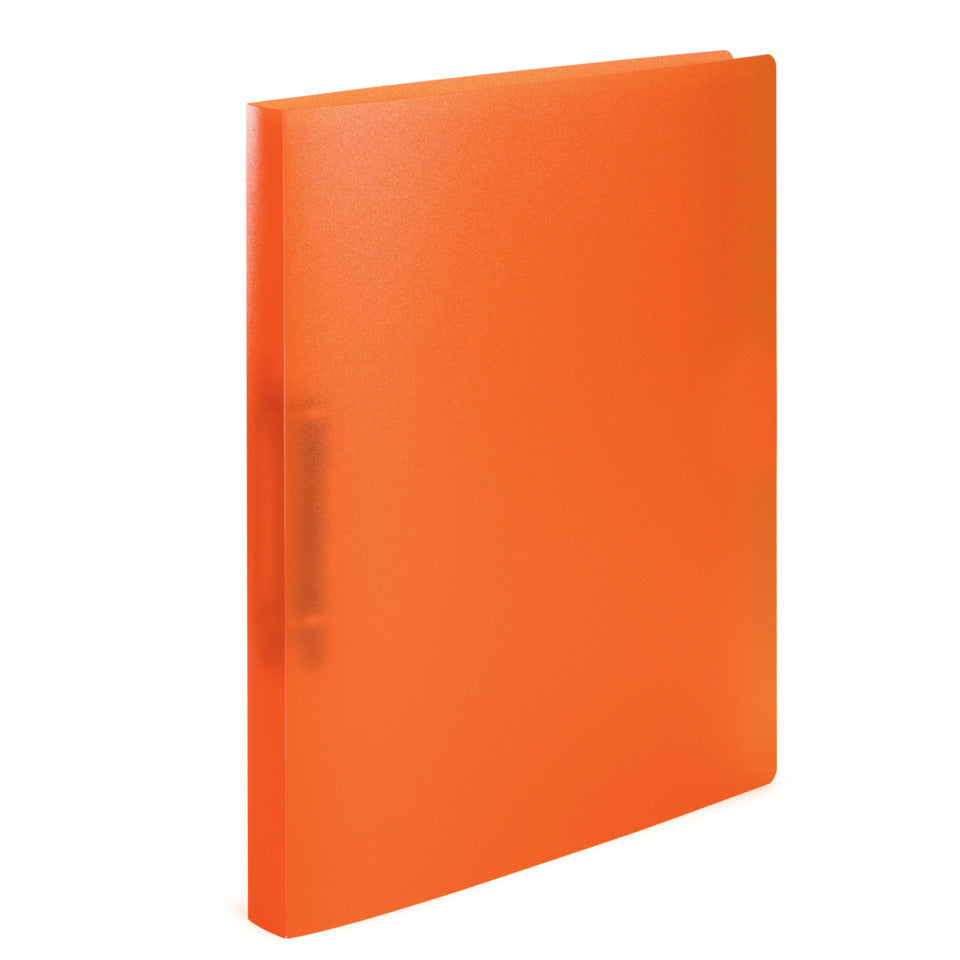 Ringbuch, A4, 2-D-Ring, 25mm, transluzent orange HERMA 19162 HERMA 19162  2-D-Ring-Mechanik 25mm