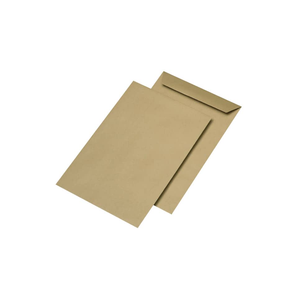 Versandtasche, C4, 130g/m², Nassklebend, 250 Stück, braun MAILMEDIA 30005452 MAILMEDIA 30005452 250St