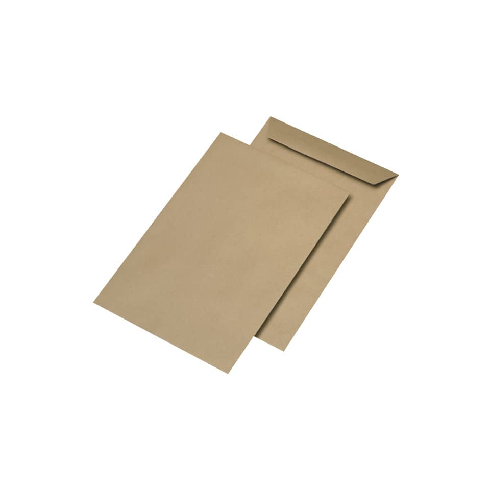Versandtasche, C4, 100g/m², Nassklebend, 250 Stück, braun MAILMEDIA 30005325 MAILMEDIA 30005325 250ST