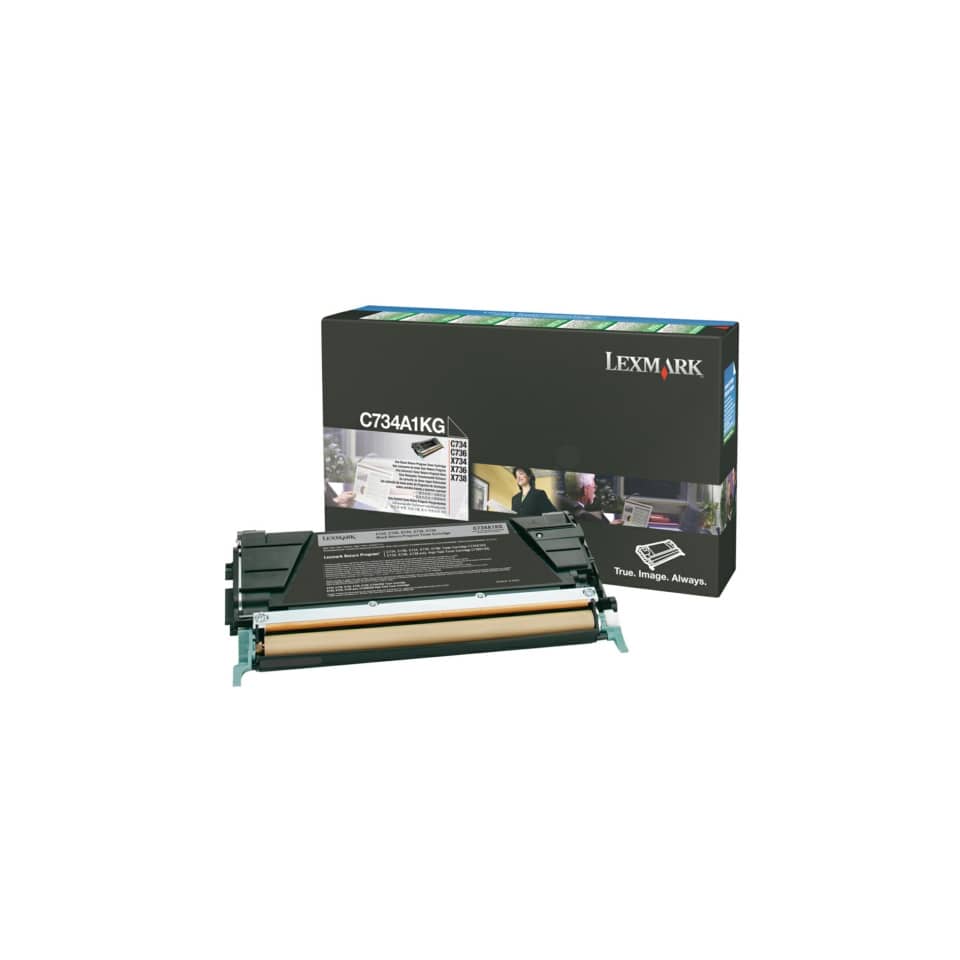 Lasertoner Return, 8.000 Seiten, schwarz LEXMARK 0C734A1KG LEXMARK C734A1KG