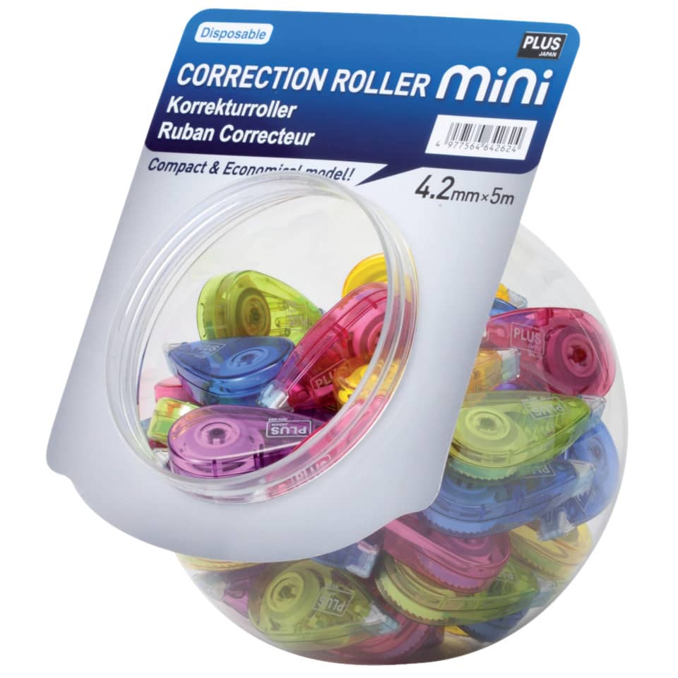 Korrekturroller im glasklar sortiert   5m x4,2mm PLUS JAPAN 49193 PLUS JAPAN 49193 5m x4,2mm
