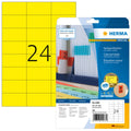 Etiketten ablösbar, 70x37mm, 480 Stück, gelb HERMA 4466 HERMA 4466 SuperPrint 480 Stück ablösbar