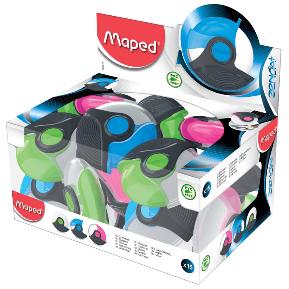 Display Radierer Zenoa Plus, sortiert MAPED M123211 MAPED 123211 i.Display