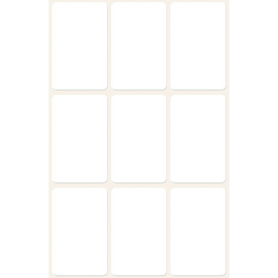 Vielzwecketiketten, 38x24mm, 63 Stück, weiß AVERY ZWECKFORM 3045