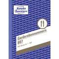 Garderobennummernblock 1-500, sortiert AVERY ZWECKFORM 867 ZWECKFORM 867 1-500