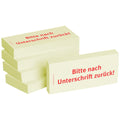 Haftnotiz nach Unterschrift zurück, 75x35mm, 5x100 Blatt BIZSTIX 1301010141 1301010141 75x35mm  5Bk