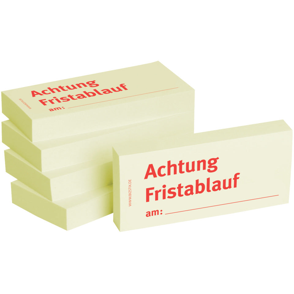 Haftnotiz Achtung Fristablauf, 5 Stück BIZSTIX 1301010153 BIZSTIX 1301010153 5ST