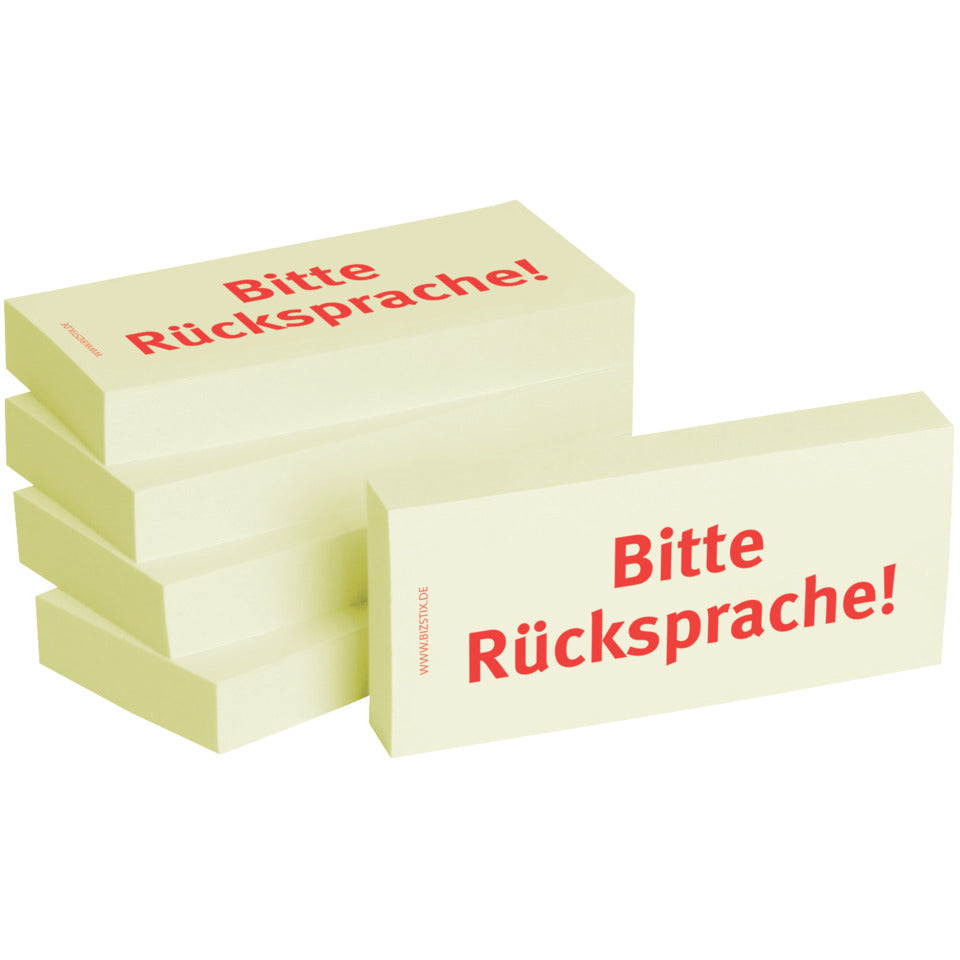 Haftnotiz Bitte Rücksprache, 5 Stück, gelb BIZSTIX 1301010159 BIZSTIX 1301010159 5ST
