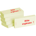 Haftnotiz Bitte Ergänzen, 75x35mm, 5x100 Blatt BIZSTIX 1301010160 BIZSTIX 1301010160 5ST