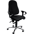 Fitness-Drehstuhl Sitness 10 schwarz   mit Armlehnen TOPSTAR SI59U G20 TOPSTAR SI59U G20 mit Armlehnen