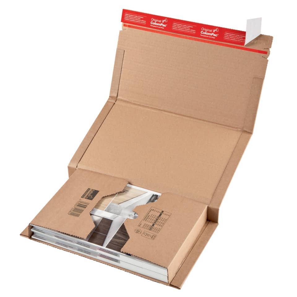 Wickelversandverpackung, 147x126x55mm, braun COLOMPAC 30000217