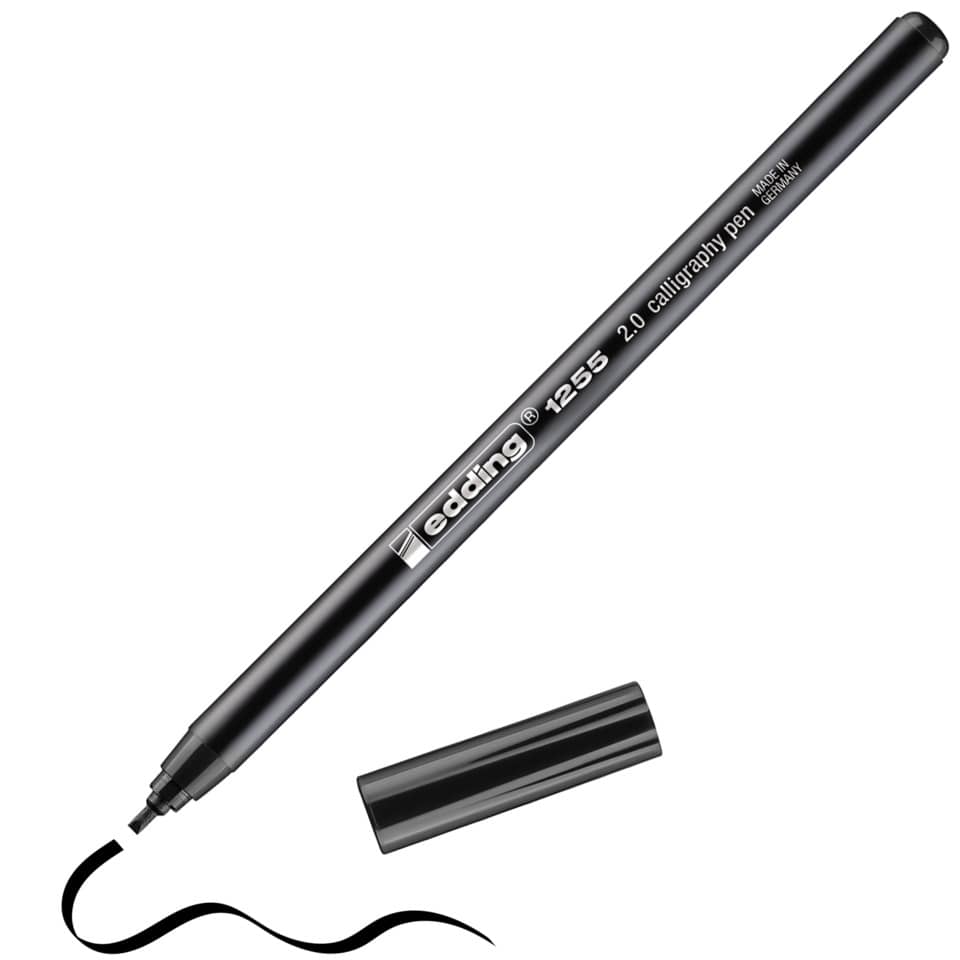 Kalligrafiestift 1255, 2mm, schwarz EDDING 41255-20001 EDDING 4-125520-001  2,0mm