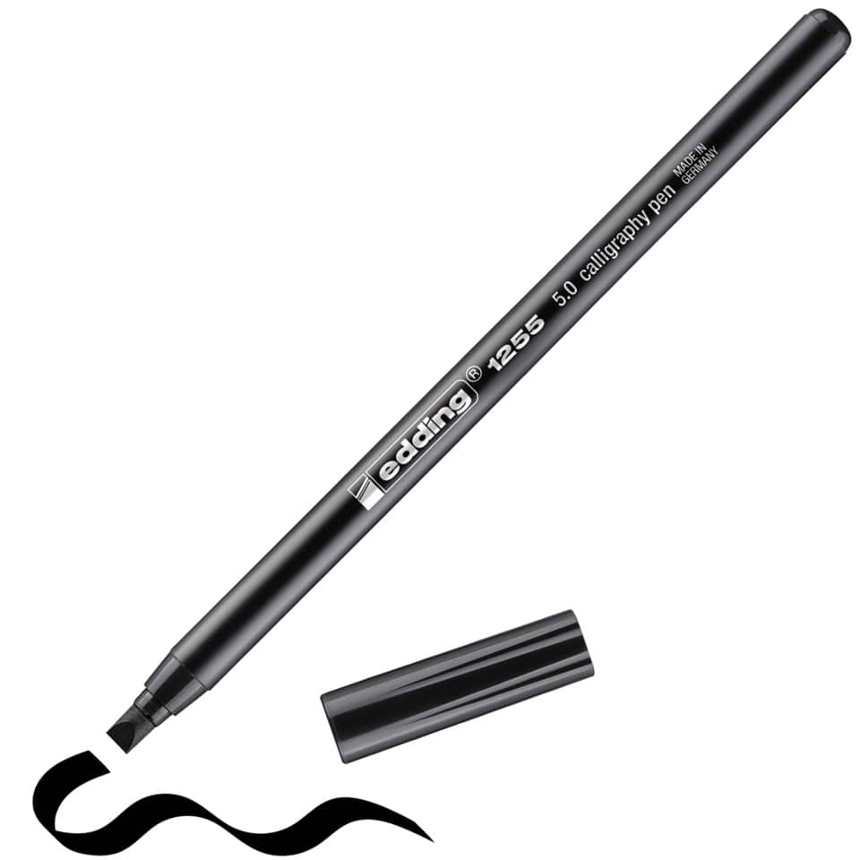 Kalligrafiestift 1255, 5mm, schwarz EDDING 41255-50001 EDDING 12555-0001  5,0mm