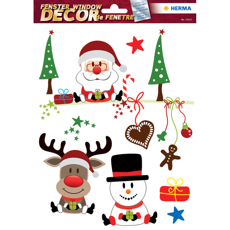 Fensterbilder Weihnachtsfreude, 7 Stück HERMA 15115