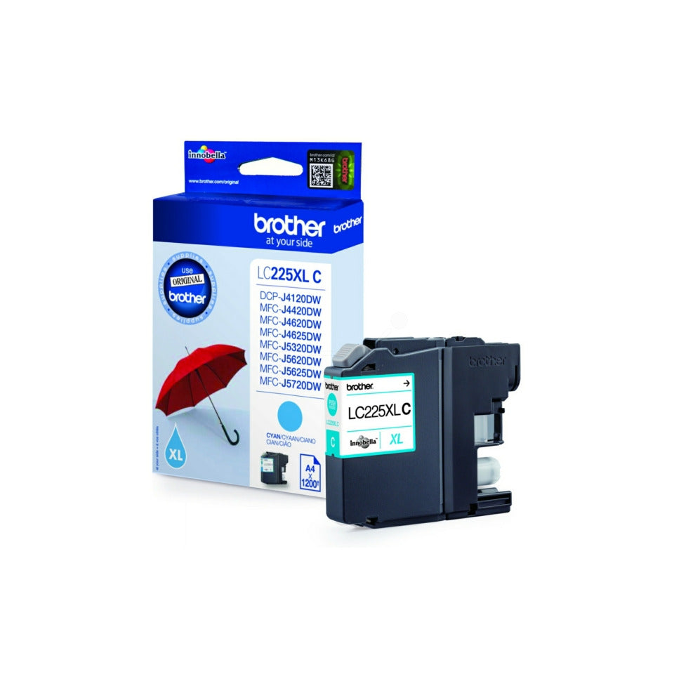 Inkjetpatrone, cyan BROTHER LC225XLC