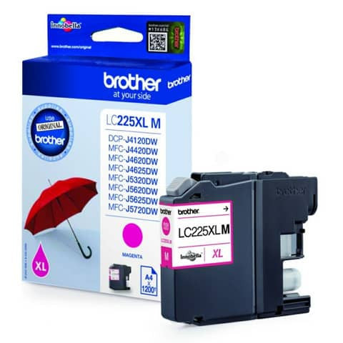 Original Brother Tintenpatrone magenta (LC-225XLM)