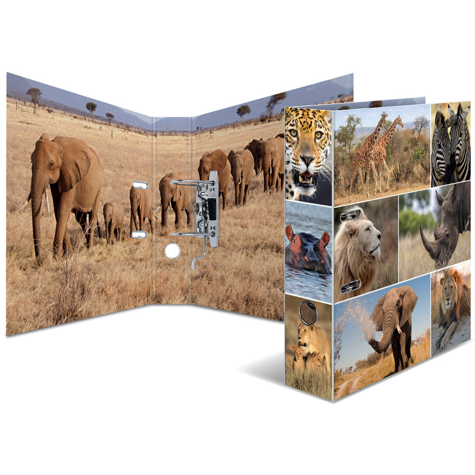 Ordner Afrika Tiere, A4, 70mm HERMA 7168