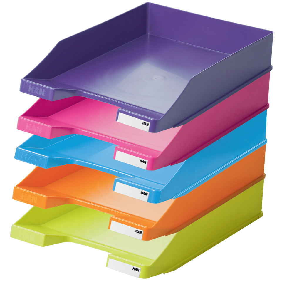 Briefablage KLASSIK, DIN A4/C4, stapelbar, stabil, modern, lemon HAN 1027-X-50D HAN 1027-X-50 Klassik