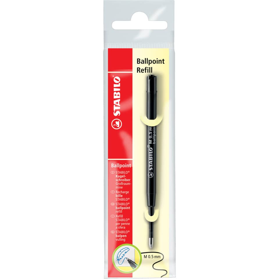 Kugelschreibermine Ballpoint Refill, 0,5 mm, schwarz STABILO 2/046-02 STABILO 2/046-02 Großraum