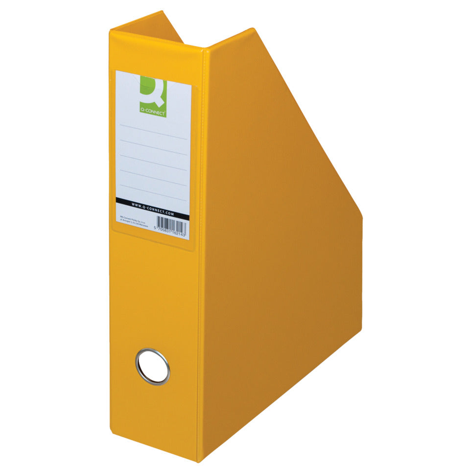 Stehsammler, A4, 76mm, gelb Q-CONNECT KF16214 Q-CONNECT KF16214 PVC