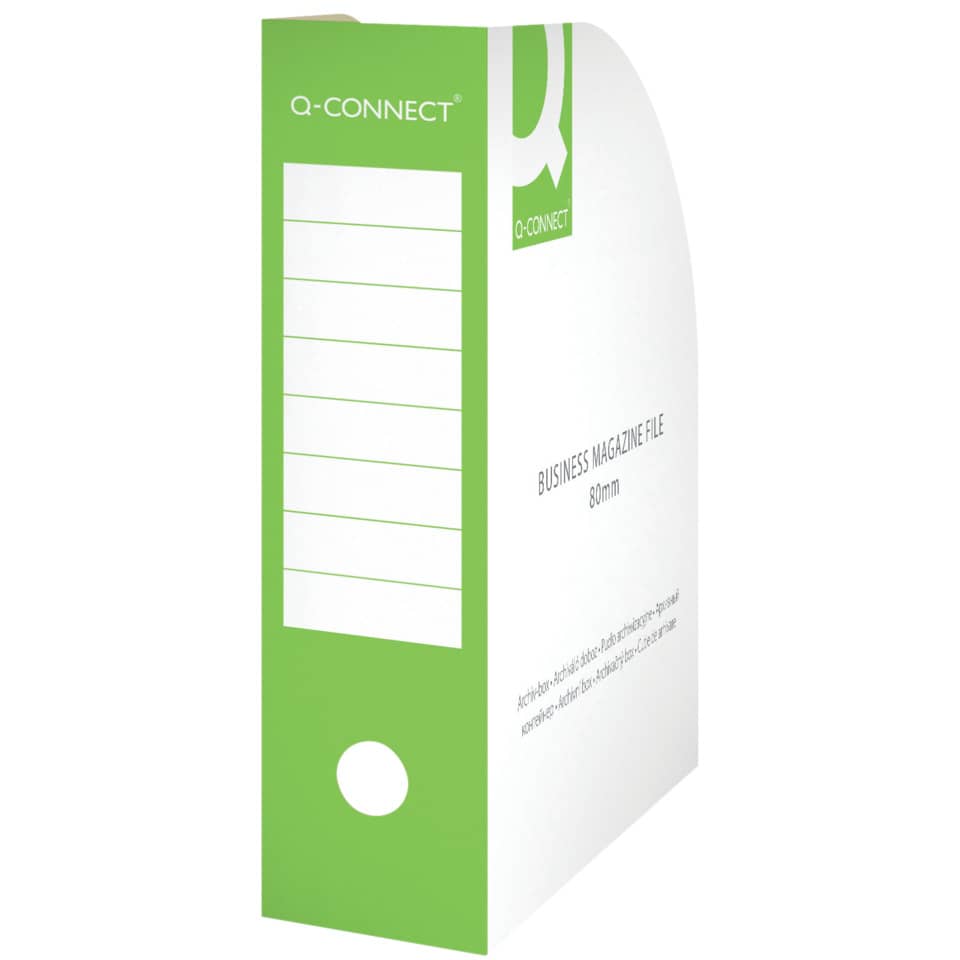 Stehsammler, A4, 80mm, grün Q-CONNECT KF15845 Q-CONNECT KF15845 Karton