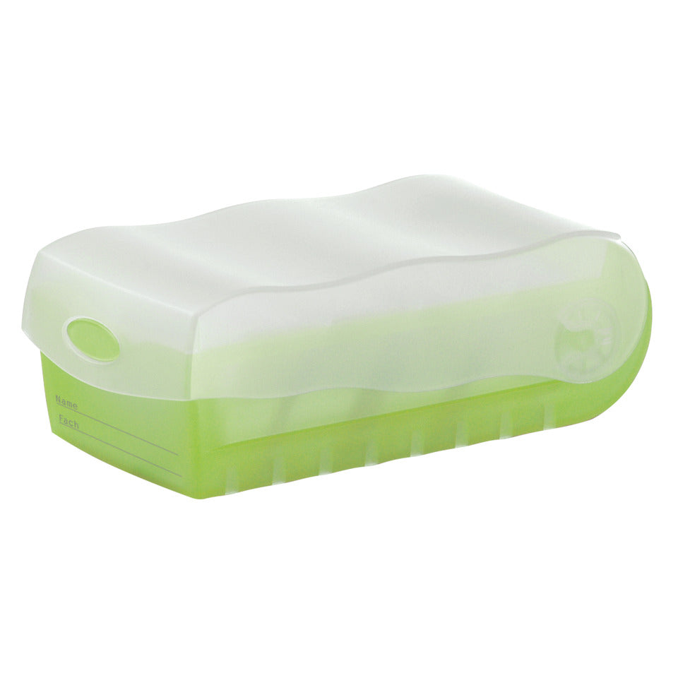 Karteibox CROCO DIN A8 quer, Lernkartei mit 100 Karten, transluzent-grün HAN 998-603D HAN 998-603 für 500 Karten