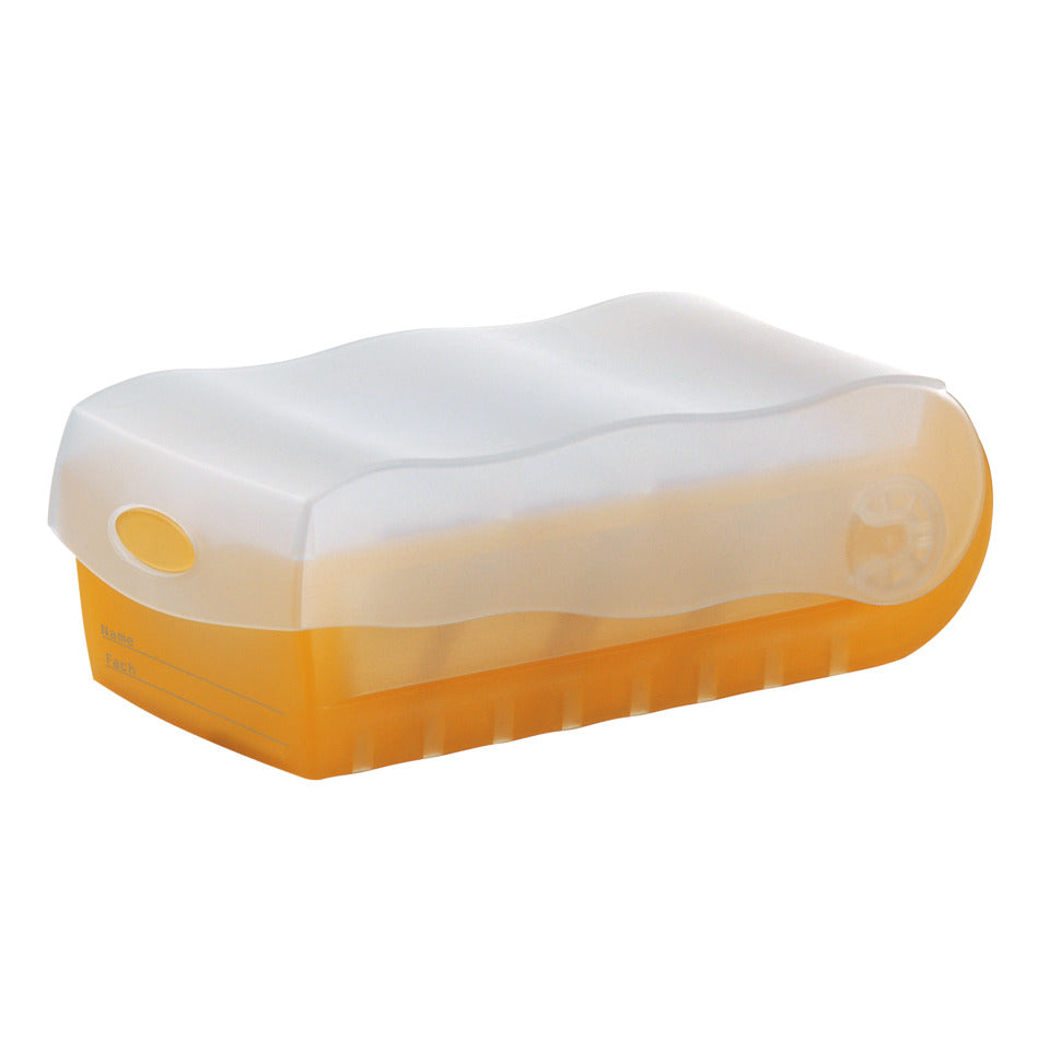 Karteibox CROCO DIN A8 quer, Lernkartei mit 100 Karten, transluzent-orange HAN 998-613D HAN 998-613 für 500 Karten