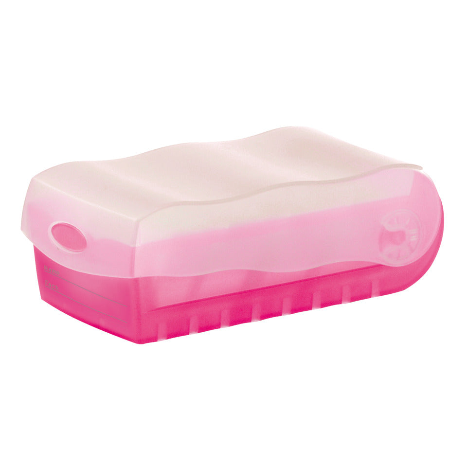 Karteibox CROCO DIN A8 quer, Lernkartei mit 100 Karten, transluzent-pink HAN 998-663D HAN 998-663 für 500 Karten