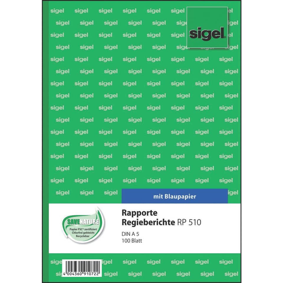 Rapport, A5, 100 Blatt SIGEL RP510