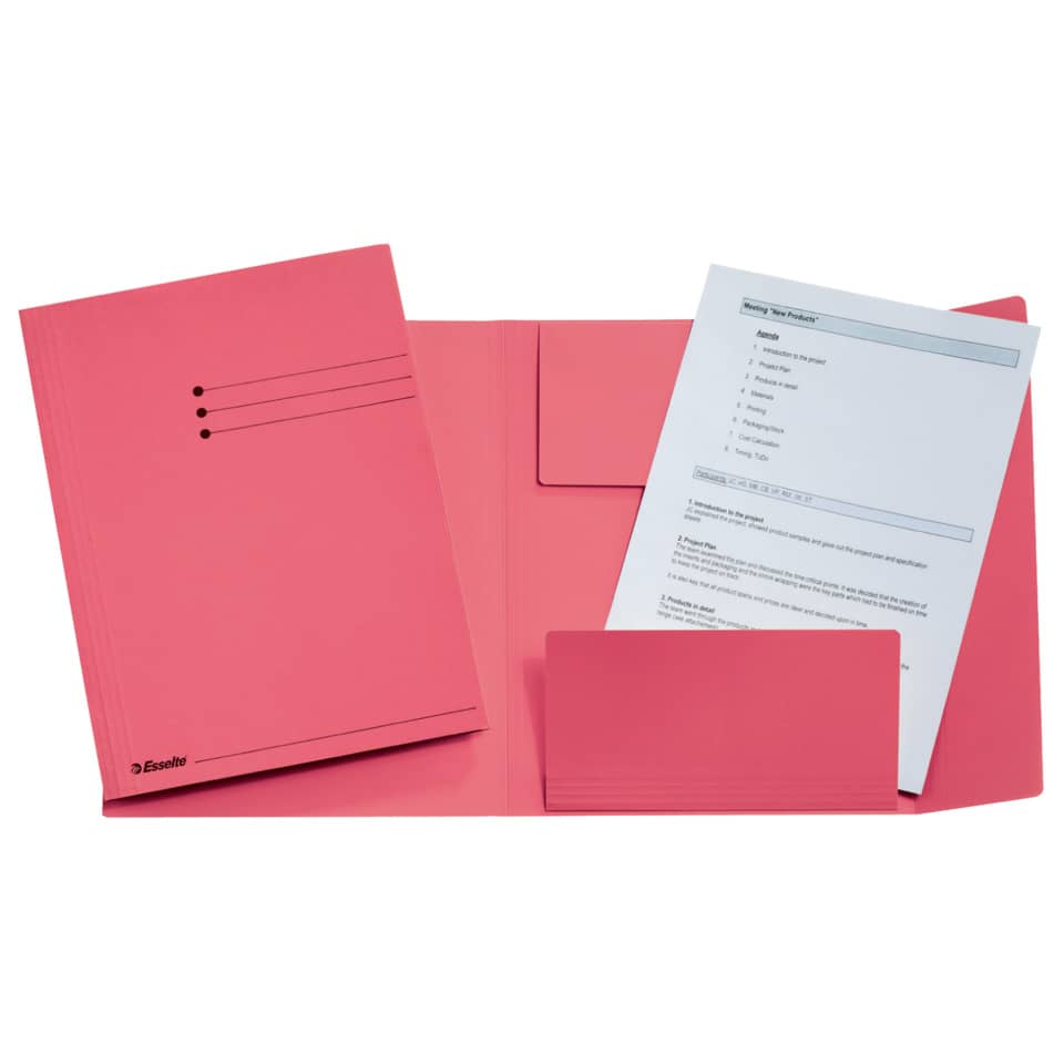 Jurismappe, A4, Manilakarton, pink ESSELTE 1033321 ESSELTE 1033321 Manila RC 275g