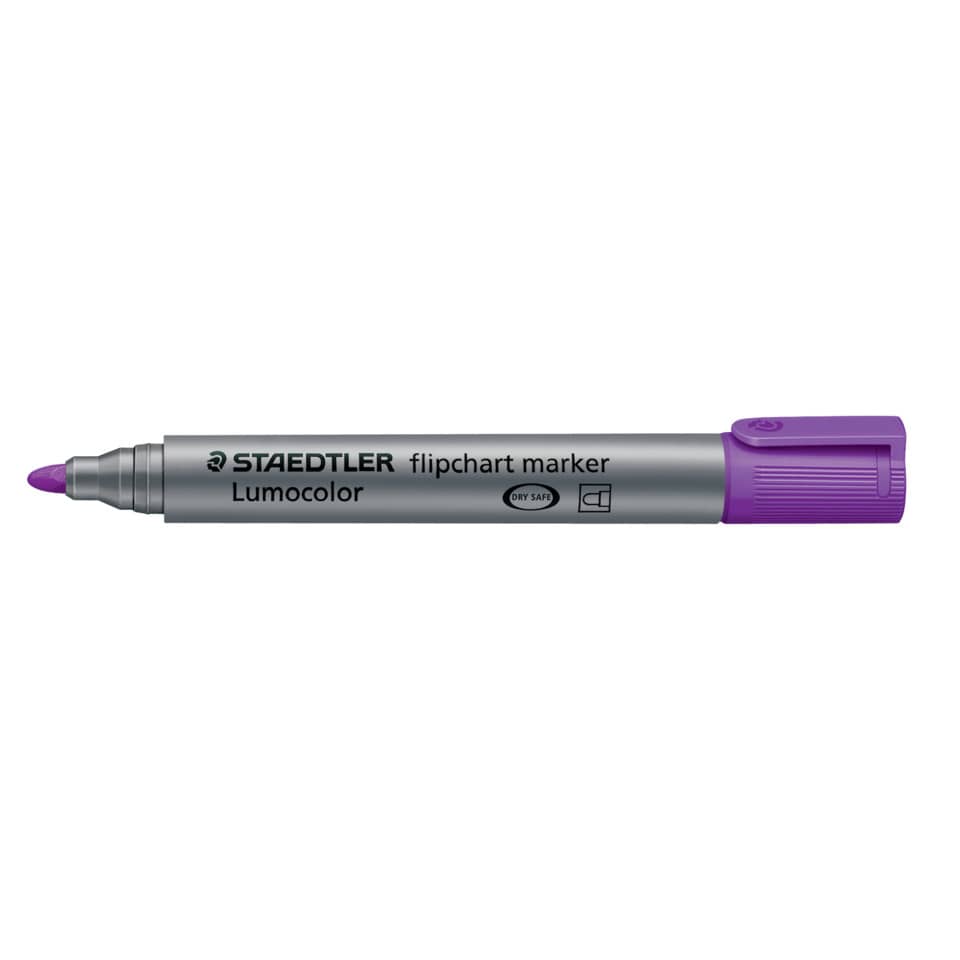 Flipchartmarker Lumocolor®, 2mm, Rundspitze, violett STAEDTLER 356-6 STAEDTLER 356-6 nachfüllbar Rundspitze