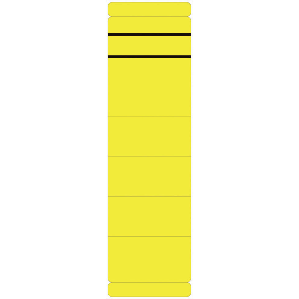 Ordnerrückenschild selbstklebend, 60 x 280 mm, breit/lang, 10 Stück, gelb  5859 NEUTRAL 5859  skl  Pg 10St