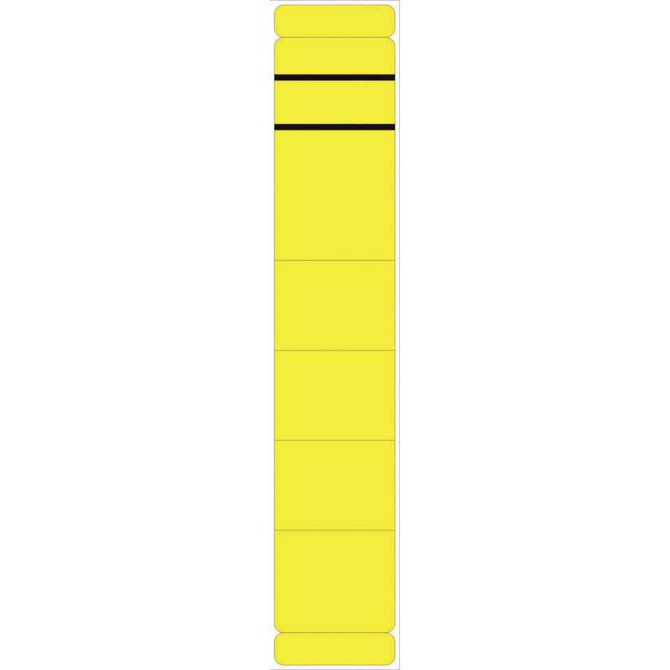 Ordnerrückenschild selbstklebend, 39 x 280 mm, schmal/lang, 10 Stück, gelb  5865 NEUTRAL 5865  skl  Pg 10St
