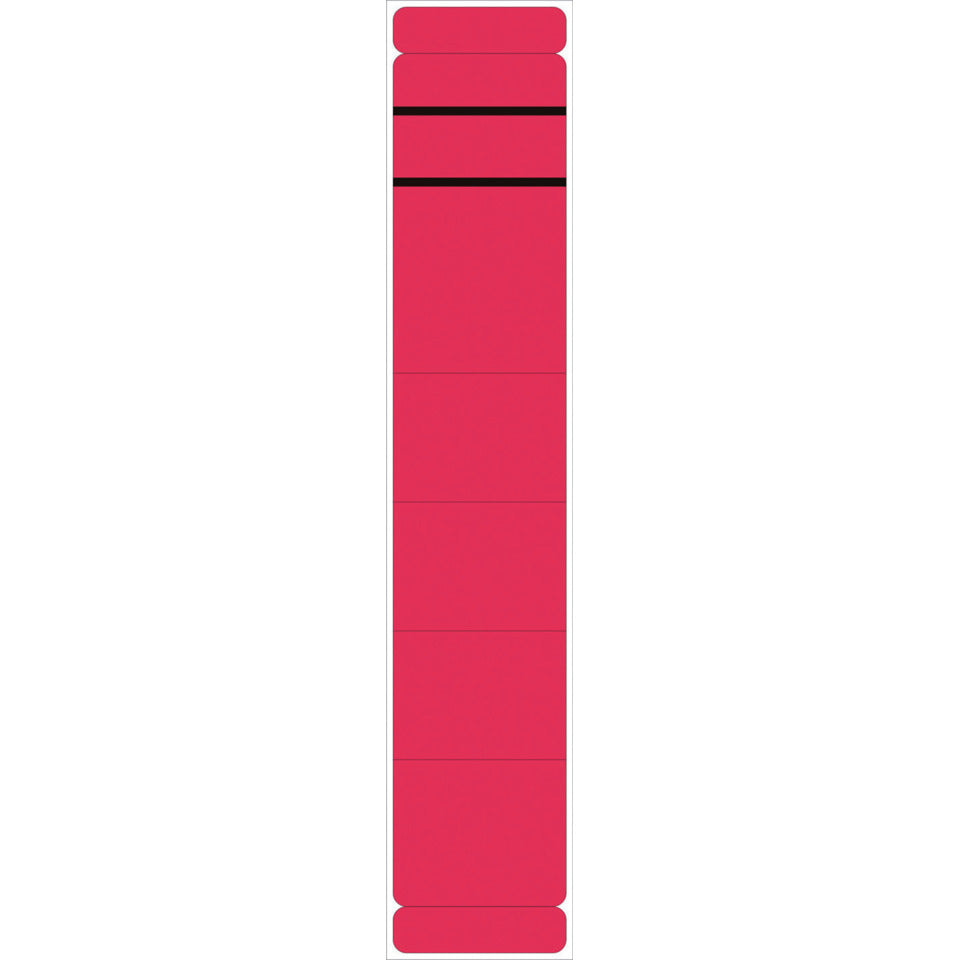 Ordnerrückenschild selbstklebend, 39 x 280 mm, schmal/lang, 10 Stück, rot  5864 NEUTRAL 5864  skl  Pg 10St